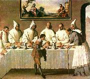 Francisco de Zurbaran st, hugo in the refectory oil painting